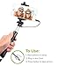 [2015 NEW RELEASE] Selfie Stick Monopod Extendable Pole Wired Button By Trusted Cables - Handheld Self-Portrait Remote Shutter with Adjustable for Apple iPhones & Android Phones No Bluetooth Hassle!