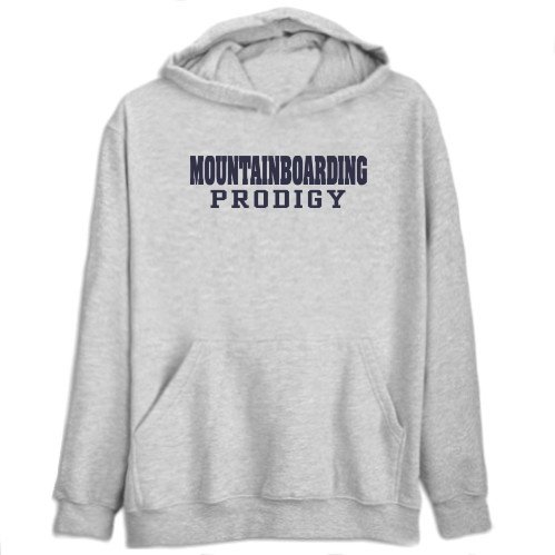 Mountainboarding Prodigy Sports Mens Hoodie (Heather Gray, Size Large)