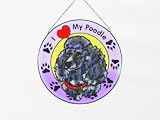Black Poodle Suncatcher