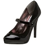 Steve Madden Women's Ravin Hidden Platform Hi Heel Maryjane,Black Multi,9 M US