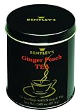 Bentley's Ginger Peach Tea, 50-Count, 3.09-Ounce Tin (Pack of 6)