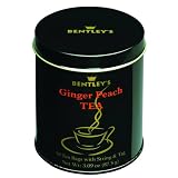 Bentleys Ginger Peach Tea 50 Count 3.09 Ounce Tin Pack of 6 by Bentley's