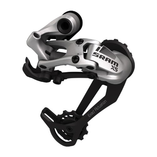 SRAM X5 Medium Cage Silver 9 Speed Rear Derailleur On Sale