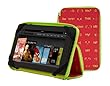 PUNCHCASE Ace H�lle f�r Kindle Fire mit Rei�verschluss und Standfunktion, pink mit Text (nur geeignet f�r Kindle Fire)