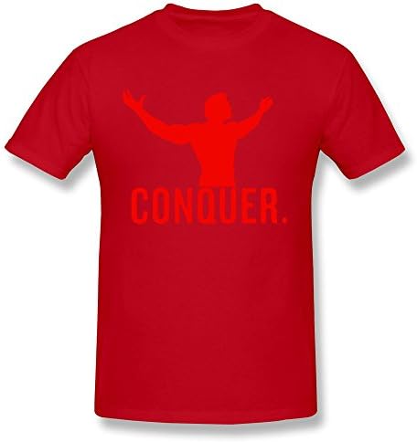 NewZoX Men's Conquer Arnie T-Shirt Red US Size M
