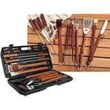 SCI/Scandicrafts, Inc. 18-pc. Barbecue Set in Carrying Case, Black.