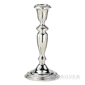 8 High Sterling Silver Candlesticks, Pair with Gadroon Design by Empire Silver