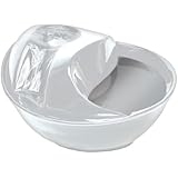 Pioneer Pet Raindrop Ceramic Drinking Fountain for Pets, White