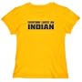 EVERYONE LOVES Indian Countries Womens T-Shirt (Yellow, Size Large)