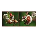 Mr. & Mrs. Squirrel Ornaments, Set of 2, 09-01224