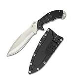 Spyderco Rock Salt Rust Free Plain Edge Knife, Black