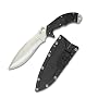 Spyderco Rock Salt Rust Free Plain Edge Knife, Black