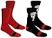 Marvel Punisher Mens Athletic Crew Socks 2 Pair Black