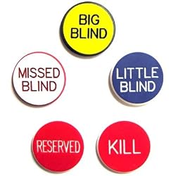Professional 5 Piece Texas Hold'em Button Set