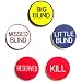 Professional 5 Piece Texas Hold'em Button Set