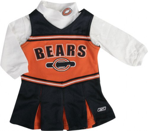 Chicago Bears Girls 7-16 Long Sleeve Cheerleader Jumper