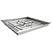Onlyfire Square Stainless Steel Drop-in Fire Pit Burner Ring and Pan Assembly, 18-Inch
