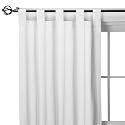 Casual Home Tab Top Curtains Window Panel Pair, White