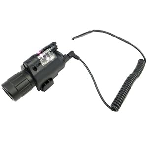 Eagle 2in1 Cree LED Flashlight and Red Laser Sight Picatinny Rail Mount, Dual Switch o0219