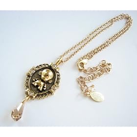 Tarina Tarantino X Kidrobot Munny Cameo Pendant Necklace -- Gold
