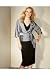 Long Shorts - Embellished Bow Blazer (misses 10 SILVER-GRAY)