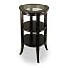 Genoa Accent Table With Inset Glass And Shelves