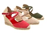 NEW ESPADRILLE WEDGE HEEL PLATFORM SANDALS SHOES SIZES 3-8
