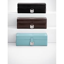 leather jewelry travel case - black leather jewelry travel case - black