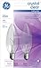 GE Lighting 81560 25-Watt 160-Lumen Decorative B10 Incandescent Light Bulb, Crystal Clear, 2-Pack