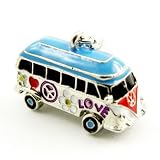 Charms Anhänger 3D Flower-Power-Bus Bettelarmband 10422