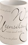 Price & Kensington - Script - Pot à ustensiles - Blanc (Import Grande Bretagne)
