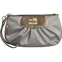 AUTHENTIC COACH AMANDA SATIN CAPACITY LARGE WRISTLET 42032 (Silver)
