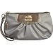 AUTHENTIC COACH AMANDA SATIN CAPACITY LARGE WRISTLET 42032 (Silver)