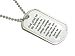 Serenity Prayer - God Grant Me - Military Dog Tag Keychain