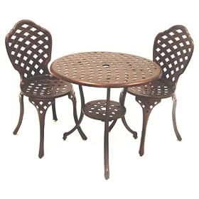 3 Piece Eclipse Bistro Garden Furniture Set