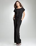 bebe Back Inset & Keyhole Jumpsuit