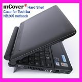 BLACK mCover® Hard Shell Sleeve Carrying Case for Toshiba NB205 series Netbook