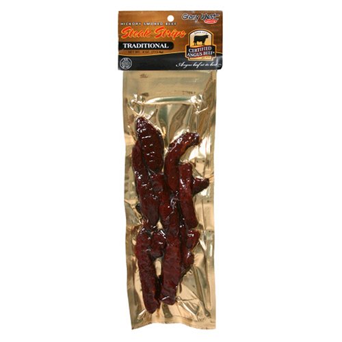 Gary West Meats, Certified Angus Strips, Traditional, 4-Ounce Units (Pack of 3) by Dried Beef