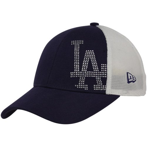 New Era L.A. Dodgers Ladies Royal Blue-White Jersey Shimmer Mesh Back Adjustable Hat