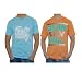 2 PACK: 2 Mens Quiksilver surfing beach T-shirts - 2009 DESIGNS (Mo Massive & Yarger Attack) - Medium