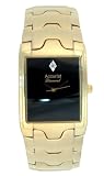 Accurist MB585B Gents Gold tone black dial bracelet watch