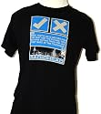 Radiohead Checkmark X Mark Artwork Sayings Men's Black Vintage T-shirt