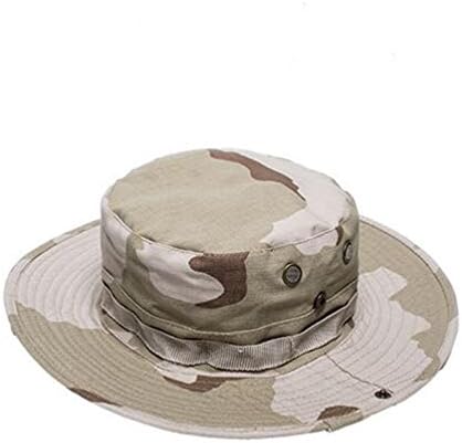 YFY-MZ Outdoor camouflage Hat visor Cap round-brimmed hat (Tri-Color Desert)