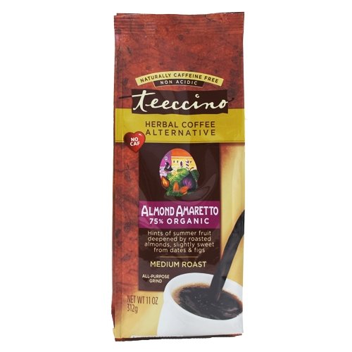 Teeccino Mediterranean Herbal Coffee Almond Amaretto -- 11 oz