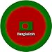 58mm Round Badge Style Fridge Magnet Bangladesh Flag