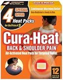 CURAHEAT BACK PAIN HEAT PADS X 8PCS