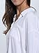 Persun Women White Pointed Collar Dip Back Semi-sheer Boyfriend Shirt