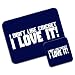 I Don't Like Cricket.,..I Love It! Premium Mousematt & Coaster Set