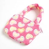 Girls Fluffy Heart Handheld Bag TF416