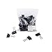 Universal Medium Binder Clips, Steel Wire, 5/8